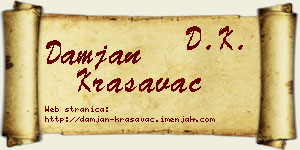 Damjan Krasavac vizit kartica